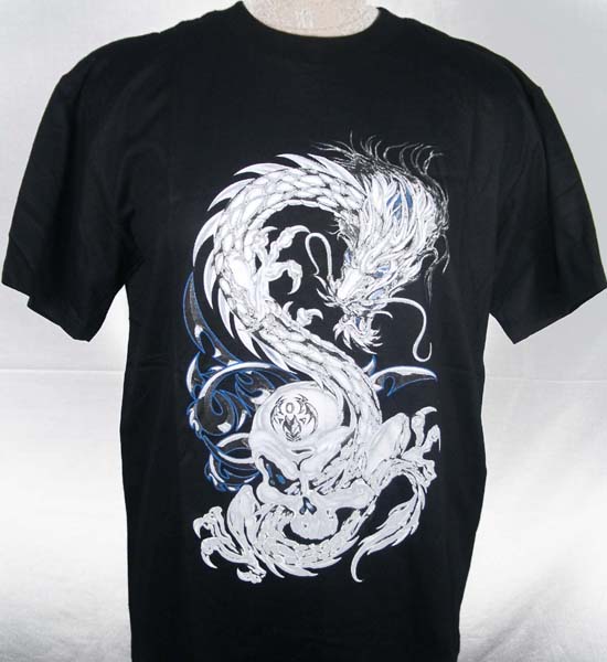 (image for) Dragon and Skull Graphic T-Shirt